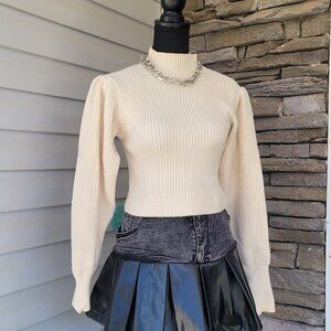 Zara Balloon Sleeve Knit Sweater